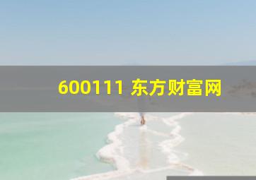 600111 东方财富网